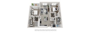 1025 SF 2 Bedrooms B1