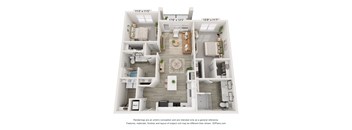 a floor plan of a 1 bedroom192 sq ft house