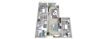 1 Bedroom 1 Bath 1067 sqft (R)