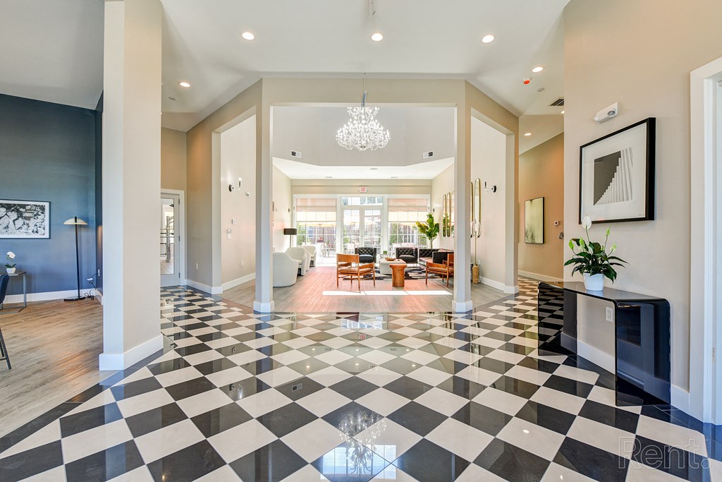 Clubhouse Lobby at Solo at North Bergen, New Jersey, 07047