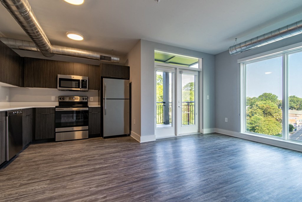 Living And Kitchen at Novi Flats, Concord, North Carolina