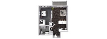 A2 Floor Plan at Stadium Lofts, North Carolina