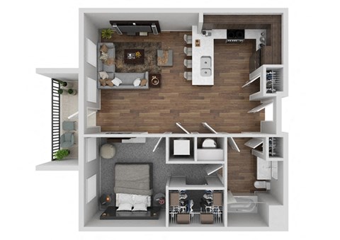 A5 Floor Plan at Novi Rise, Concord, 28205