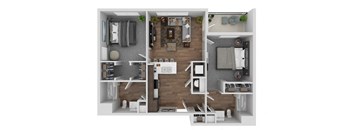B1 Floor Plan at Novi Rise, North Carolina