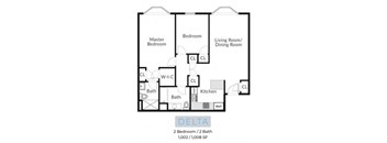 Delta Floor Plan at Solo at North Bergen, North Bergen, NJ