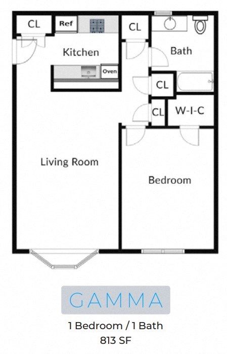 Gamma Floor Plan at Solo at North Bergen, North Bergen, 07047