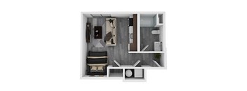 S2 Floor Plan at Novi Flats, North Carolina