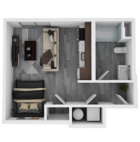 S2 Floor Plan at Novi Flats, North Carolina