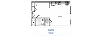 Pisces Floor Plan at Solo at North Bergen, New Jersey, 07047