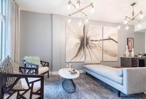 Social Lounge at pet-friendly apartments Kannapolis
