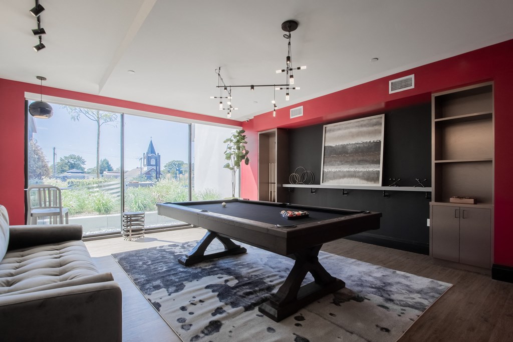 Billiards Table at The Rail at Red Bank, New Jersey, 07701