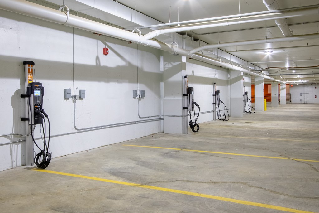 Charging Station at The Rail at Red Bank, New Jersey