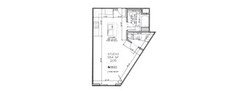 Studio 1 bath at Crossroads 389 Apartments, New Jersey