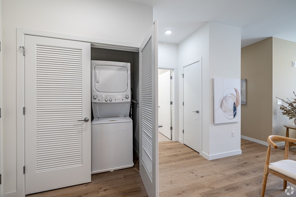 A Small Laundry Room at Hue Soul Apartments, East Orange