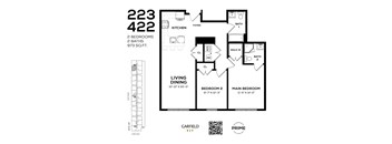 223 Floor Plan at 829 Garfield, Jersey City, NJ 07305