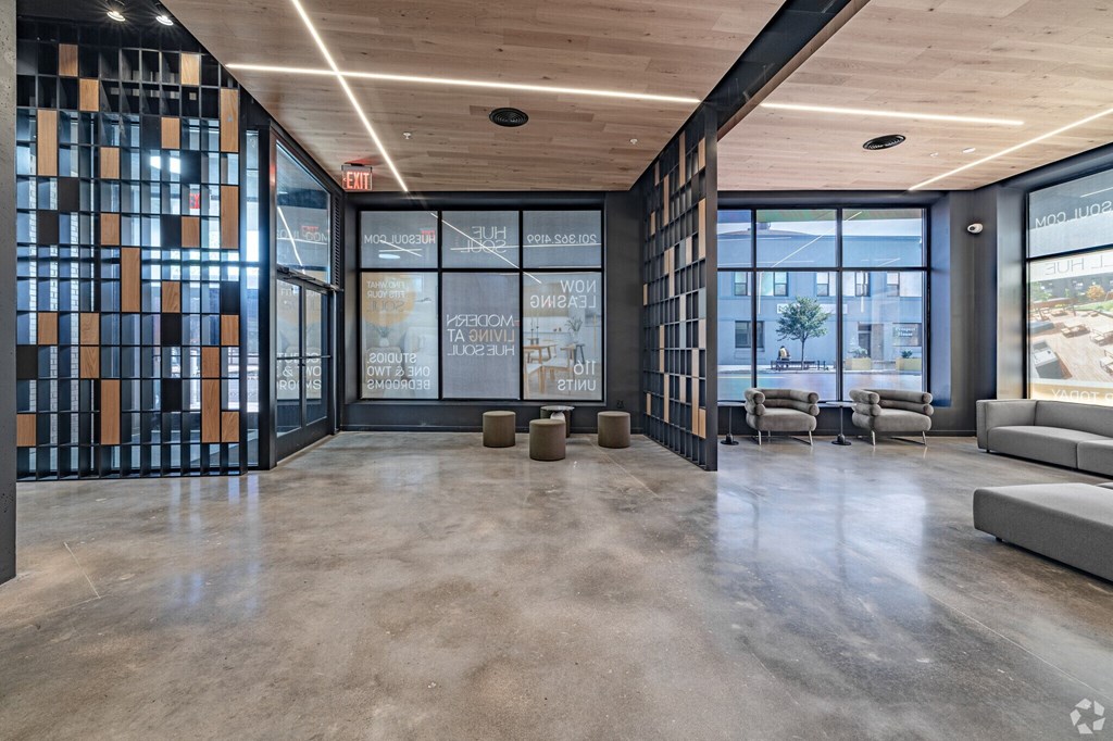 A Spacious Lobby at Hue Soul Apartments, East Orange, NJ