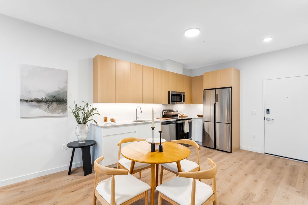 A Spacious Kitchen at Hue Soul Apartments, New Jersey