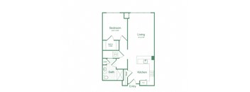 One Bedroom A1.1