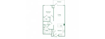 One Bedroom A1.3