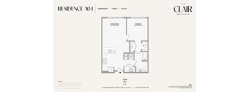 831 sq ft 1 bed/1 bath