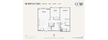 1144 sq ft 2 bed/2 bathroom apartment with juliette balcony