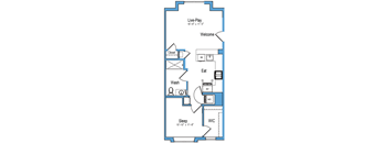 1 bed 1 bath D at 10 N. Main Apartments, Wharton, NJ