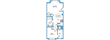 1 bed 1 bath E at 10 N. Main Apartments, Wharton, NJ