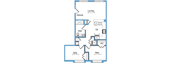 2 bed 2 bath J at 10 N. Main Apartments, Wharton, New Jersey