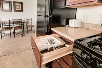 Gourmet Kitchens with Breakfast Bar Best Apartment Rentals in National Landing Arlington VA