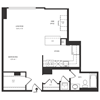 Renovated Studio 1 Bath 661 SF 01cr