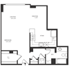 Renovated Studio 1 Bath 673 SF 01fr