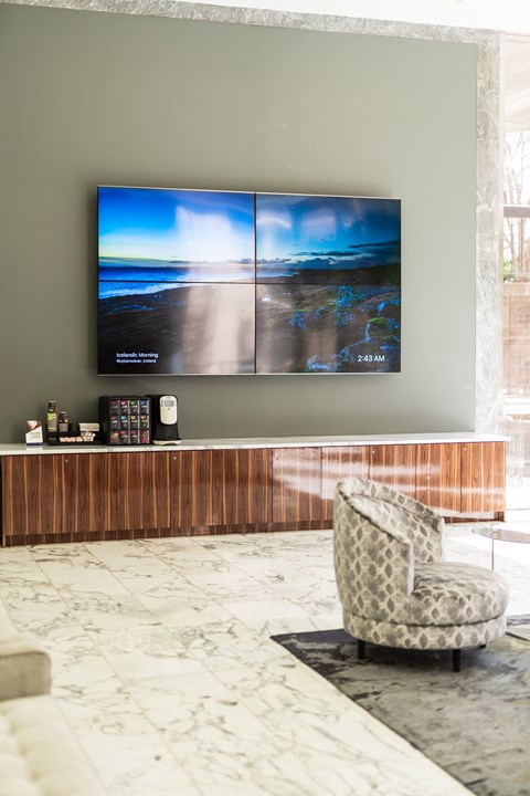 Decorated Reception And Lobby Area at Crystal Square, Arlington, 22202
