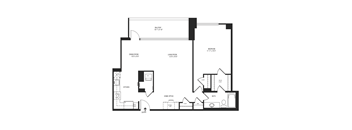 1 Bedroom 1 Bath 888 SF 11ar