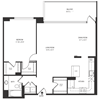 1 Bedroom 1 Bath 918 SF 11cr