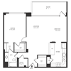 1 Bedroom 1 Bath 938 SF 11gr