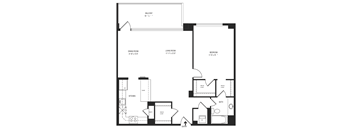 1 Bedroom 1 Bath 952 SF 11jr