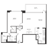 1 Bedroom 1 Bath 972 SF 11mr