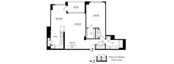 the floor plan for the apartment