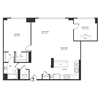 1 Bedroom Den 1 Bath 957 SF 1d1r