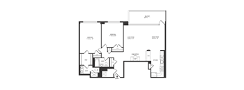 2 Bedroom 2 Bath 1293 SF 22br