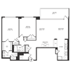 2 Bedroom 2 Bath 1293 SF 22br