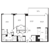 2 Bedroom 2 Bath 1300 SF 22dr