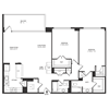 2 Bedroom 2 Bath 1311 SF 22fr