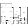 2 Bedroom 2 Bath 1334 SF 22hr