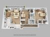 2 Bed, 2 Bath 1,471 SF 2B Luxury 2 Bedroom Crystal City Arlington VA Apartment Rentals