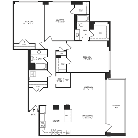 1600 S Eads St Studio-4 Beds Apartment for Rent - Photo Gallery 171