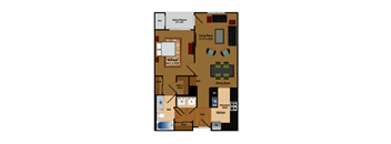 one-bedroom, one-bathroom in Lorton, VA