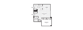 Spacious 1-bed, 1-bath in National Landing
