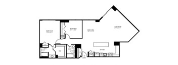 a floor plan of a house with an open floor plan and a 1024x768