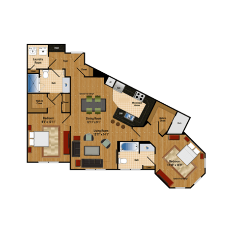 the floor plan ofolla residence condo floor plans